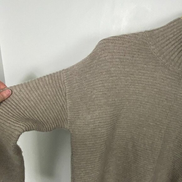 Nordstrom Sweet Romeo Cool Girl Tunic Sweater Ribbed Knit Beige Tan Size small S - Picture 5 of 12